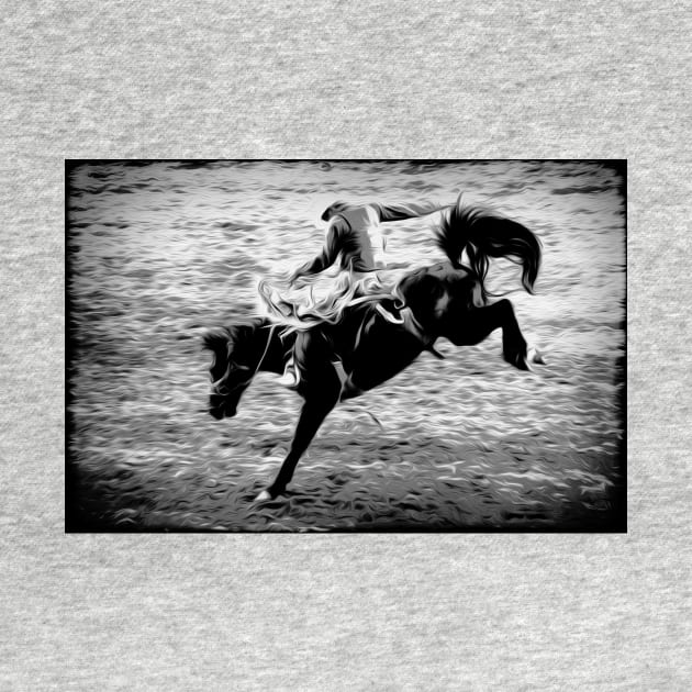 Rodeo Cowboy - Bucking Bronco Rider by Highseller